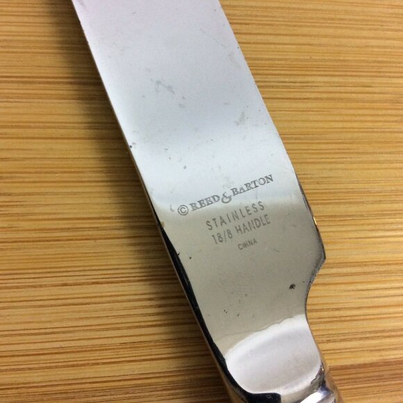 Reed & Barton Durham 2 French Solid Knives Matte 18/8 Stainless Steel - Picture 3 of 4